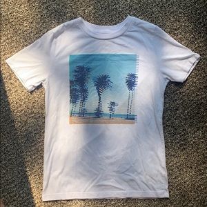 White Palm Tree Tee